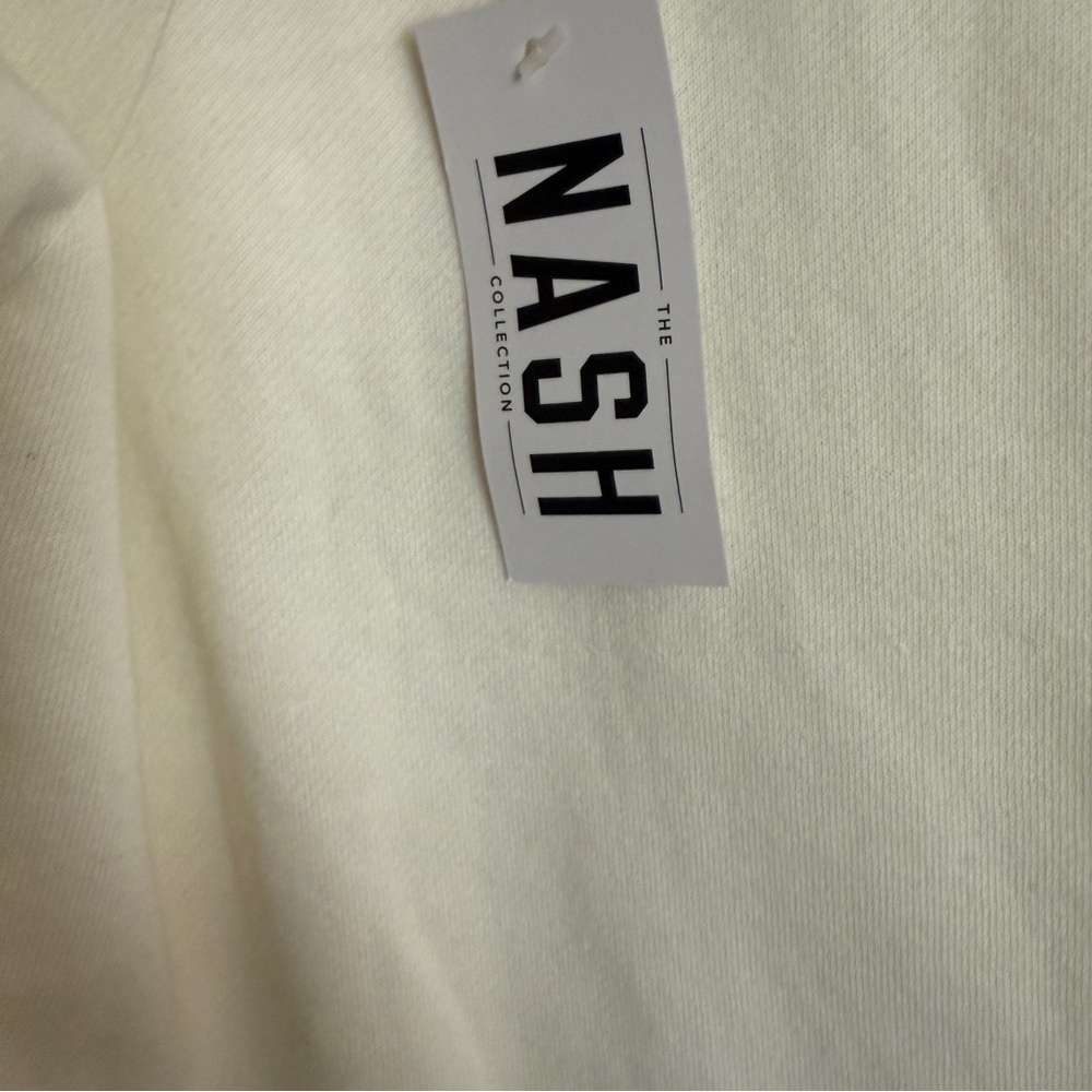 Nash The Nash Collection Iconic Crewneck Sweatshirt Jet Stream Cream SizeM/L NWT - Picture 6 of 13